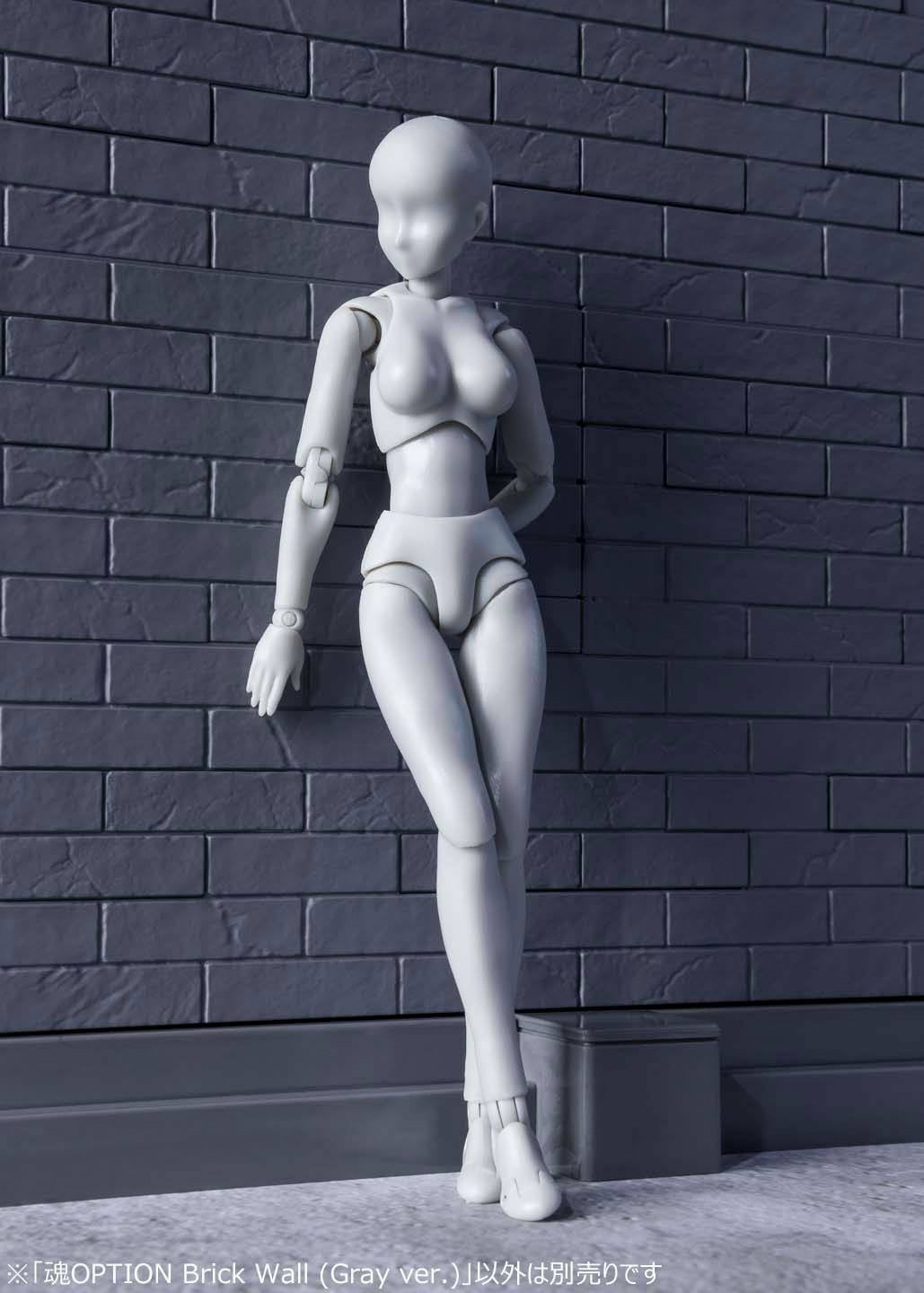 Tamashii Option Action Figure Accessory Brick Wall (Gray Ver.) 22 cm
