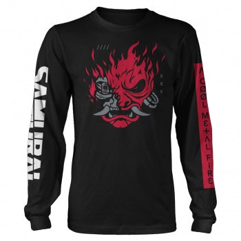 Cyberpunk 2077 A Cool Metal Fire Long Sleeve Tee