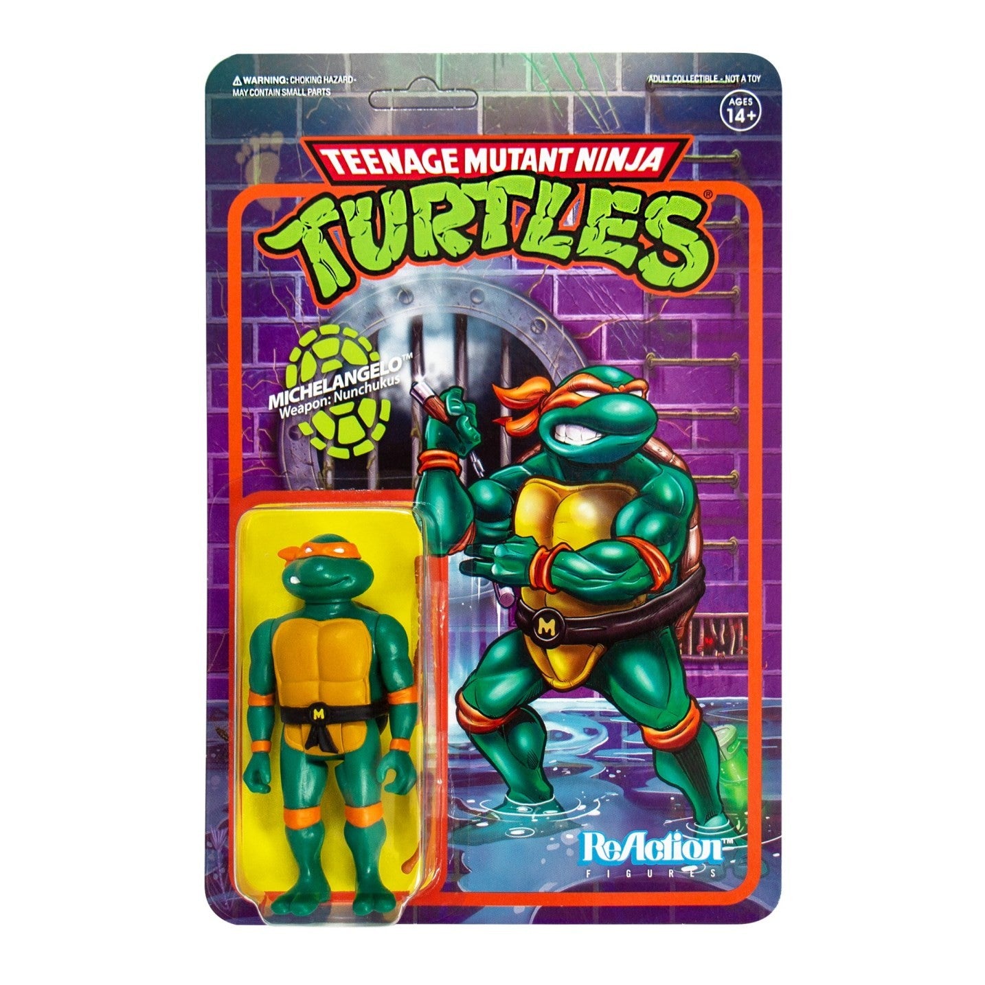 TMNT: Michelangelo 3.75 inch ReAction Figure