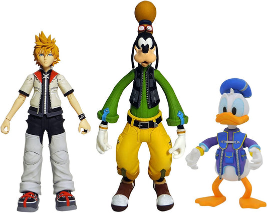 Kingdom Hearts Roxas, Donald Duck, & Goofy