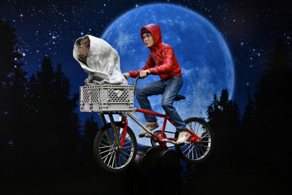E.T. the Extra-Terrestrial: 40th Anniversary - Elliot and E.T. on Bicycle 7 inch Action Figure