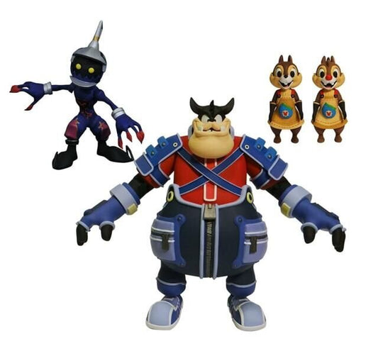 Kingdom Hearts Collector's Action Figures - Soldier/Pete/Chip & Dale