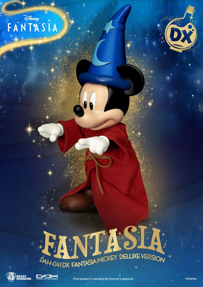 Disney Classic Dynamic 8ction Heroes Action Figure 1/9 Mickey Fantasia Deluxe Version 21 cm