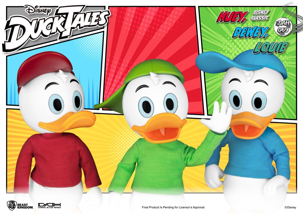 DuckTales Dynamic 8ction Heroes Action Figure 3-Pack Huey, Dewey & Louie 10 cm