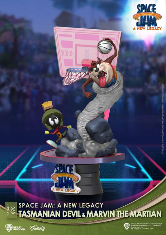 Space Jam: A New Legacy D-Stage PVC Diorama Tasmanian Devil & Marvin The Martian Standard Ver. 15 cm