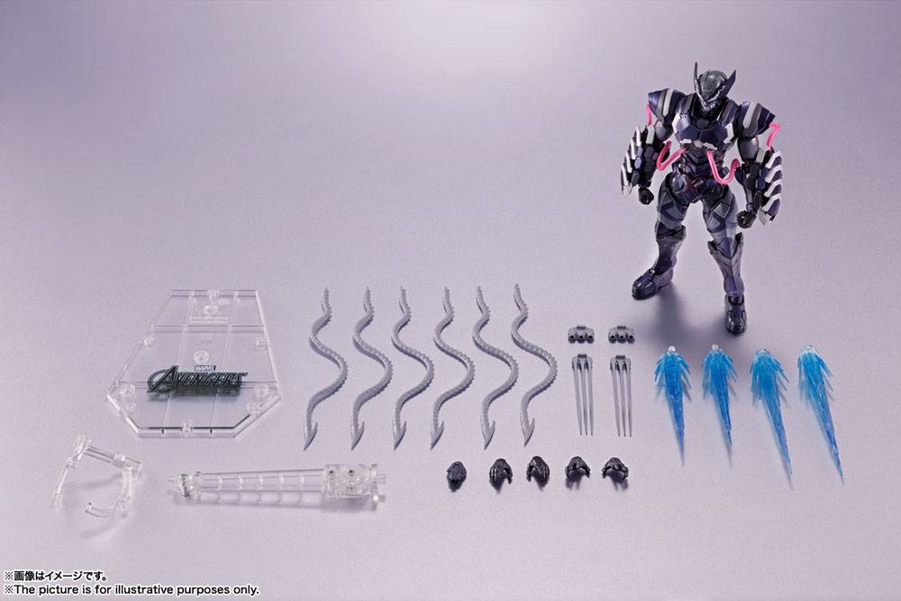 Tech-On Avengers S.H. Figuarts Action Figure Venom Symbiote Wolverine 16 cm