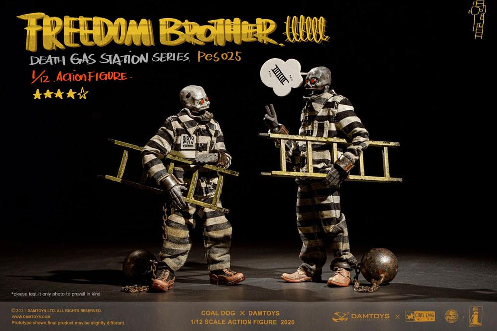 Coal Dog Death Gas Station Series Action Figures 1/12 Freedom Brothers 15 cm