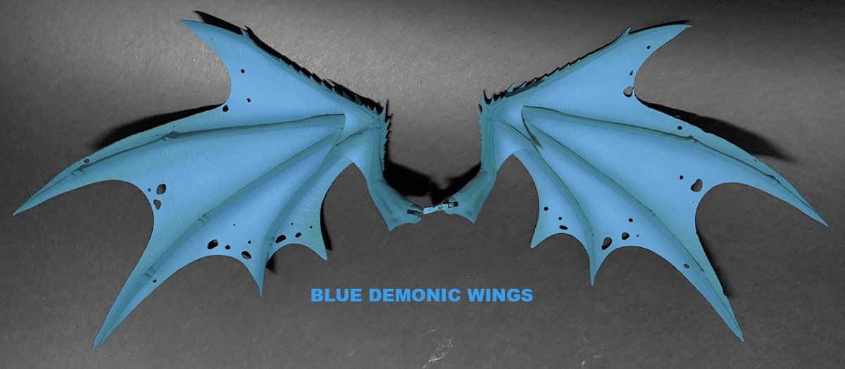 Mythic Legions: Arethyr Action Figure Accessory Blue Demonic Wings