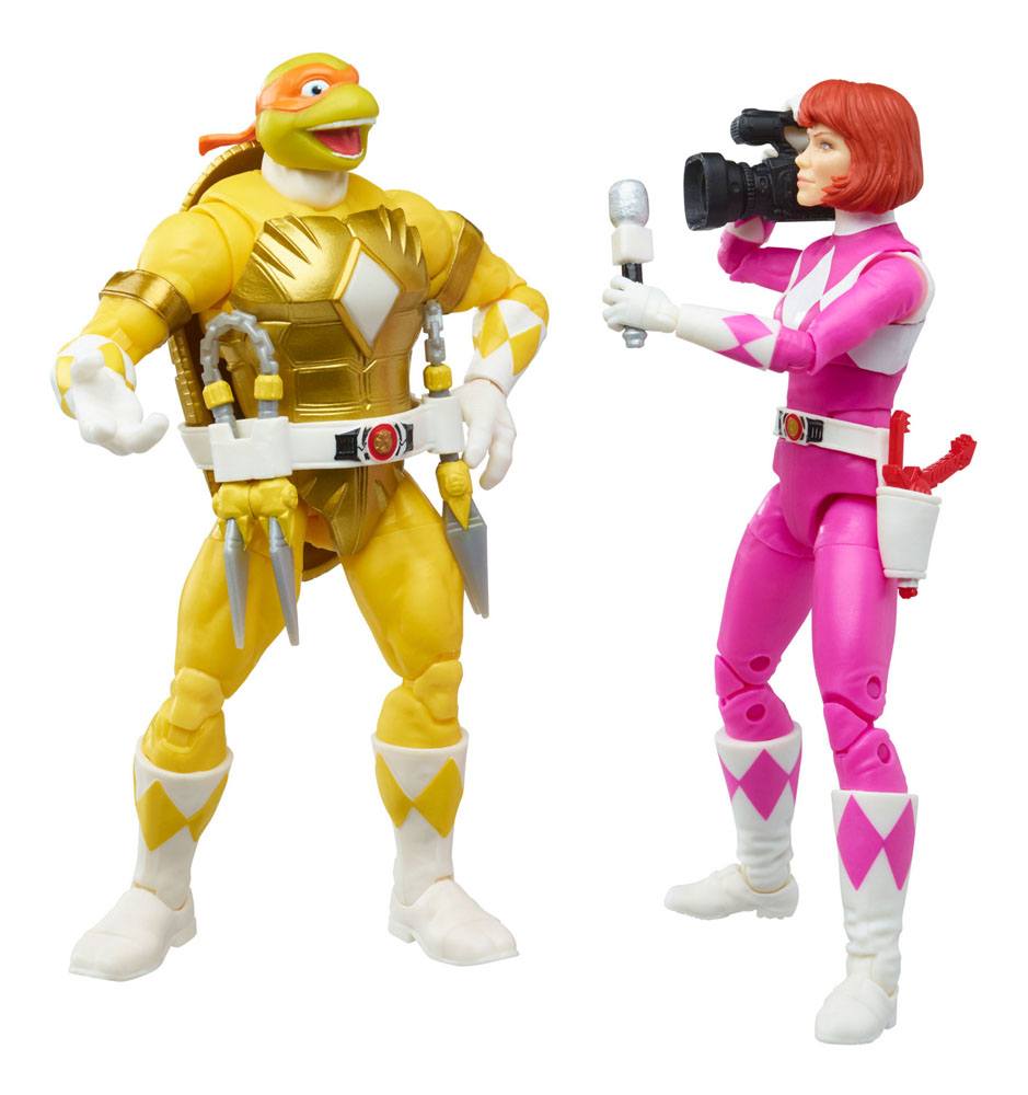 Power Rangers x TMNT Lightning Collection Action Figures 2022 Morphed April O´Neil & Morphed Michelangelo