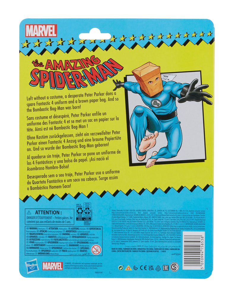 The Amazing Spider-Man Marvel Legends Series Action Figure 2022 Bombastic Bag-Man 15 cm