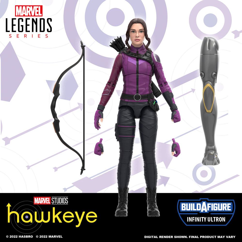 Hawkeye Marvel Legends Series Action Figure 2022 Infinity Ultron BAF: Kate Bishop 15 cm