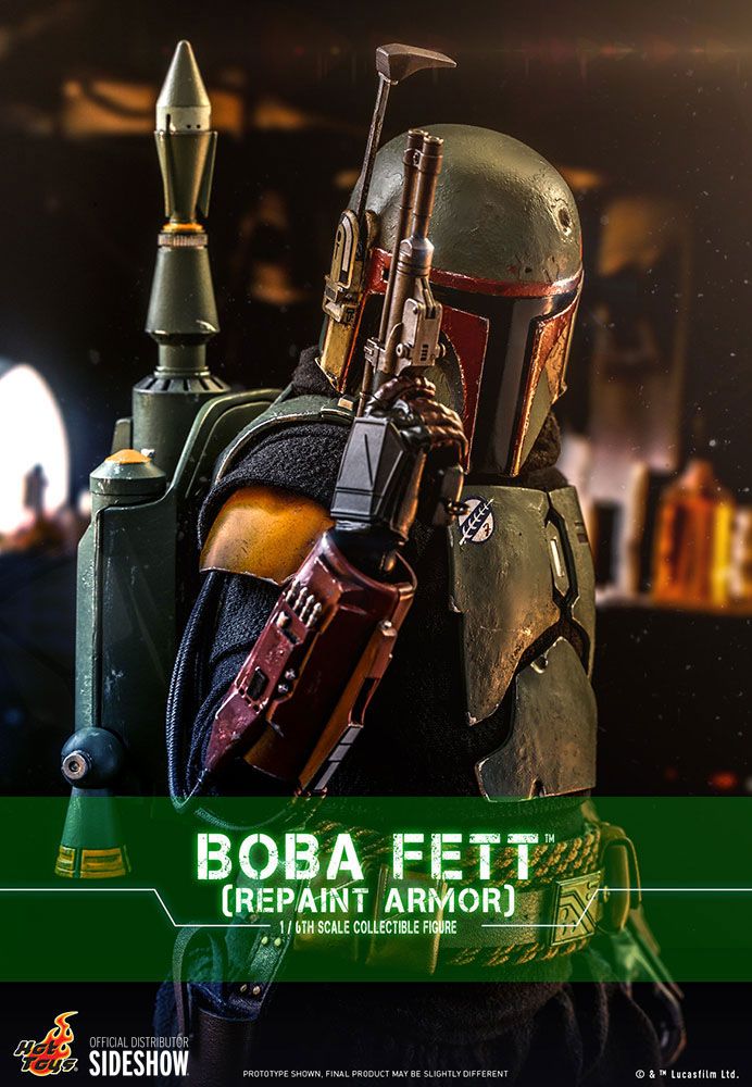 Star Wars The Mandalorian Action Figure 1/6 Boba Fett (Repaint Armor) 30 cm