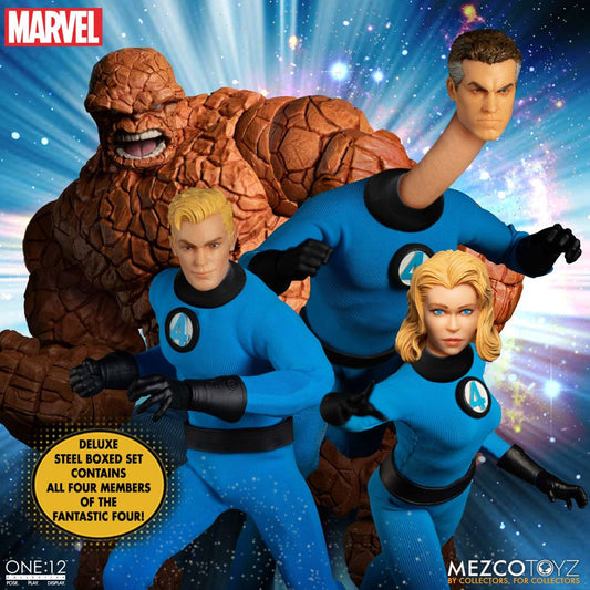*Pre order*  One:12 Fantastic Four Deluxe Steel Box Set 16 cm