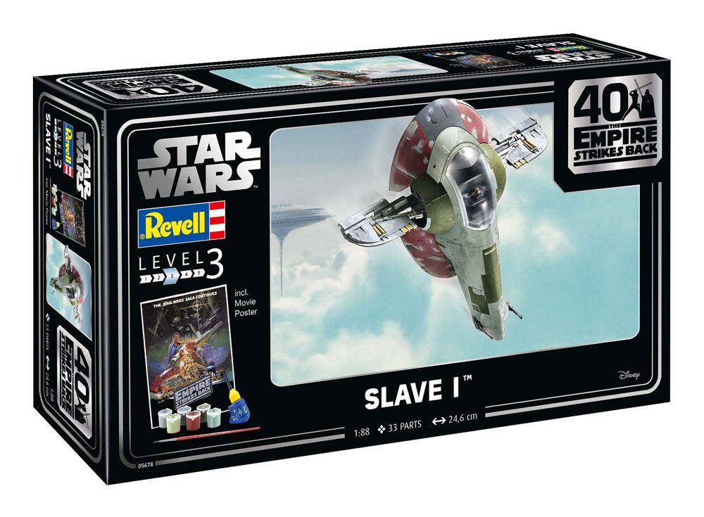 Star Wars Model Kit 1/88 Slave I - 40th Anniversary 34 cm