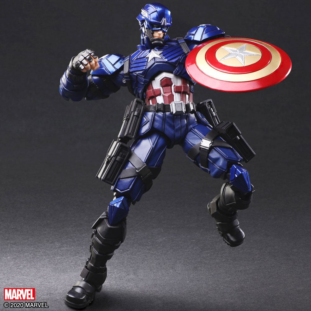 Marvel Universe Bring Arts Action Figure Captain America by Tetsuya Nomura 16 cm