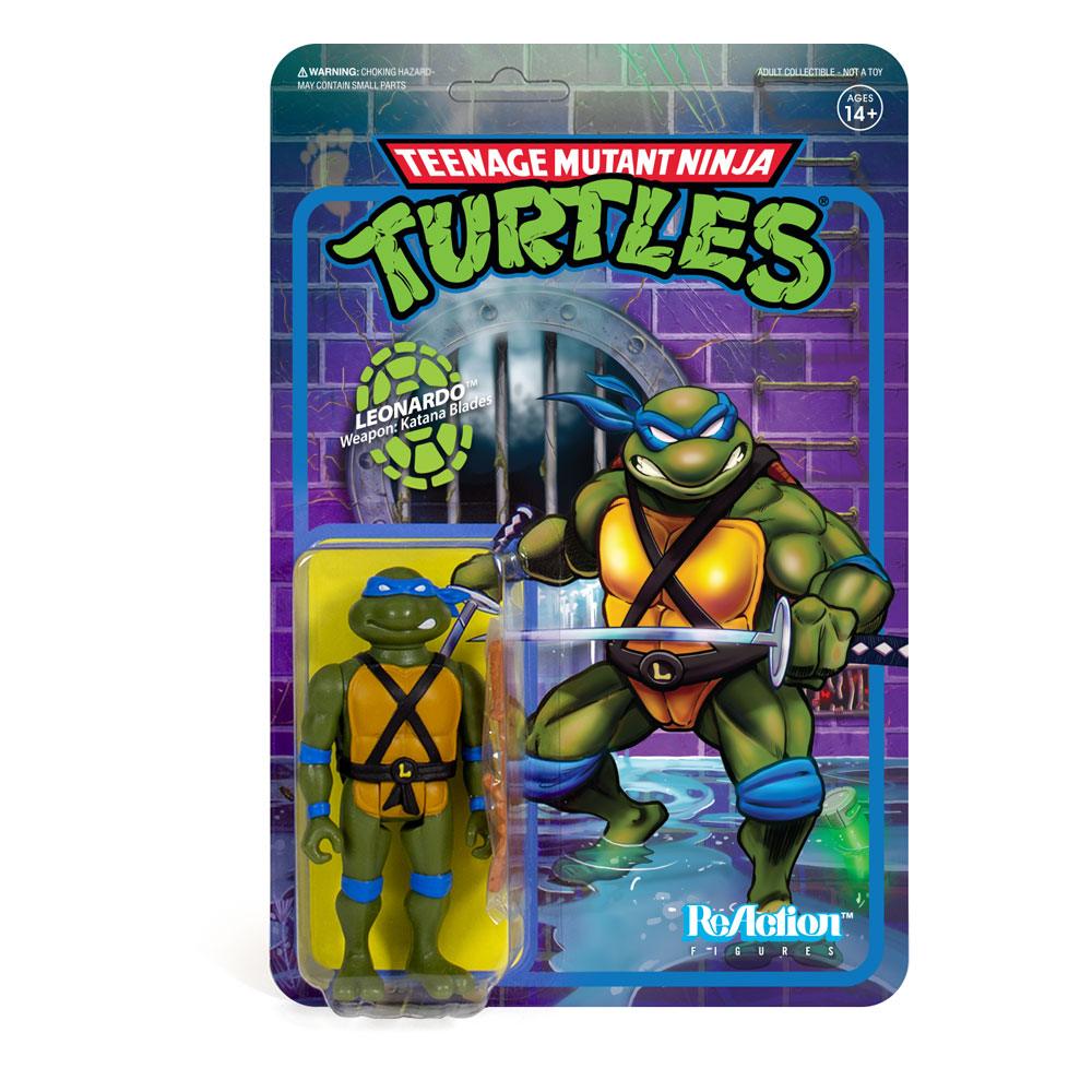 Teenage Mutant Ninja Turtles ReAction Action Figure Leonardo 10 cm